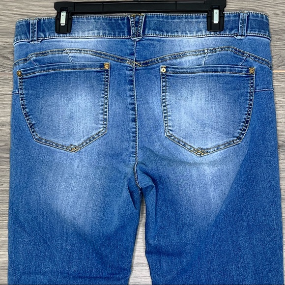 Democracy Ab Technology Cropped Raw Hem Jeans size 14 - Picture 4 of 8